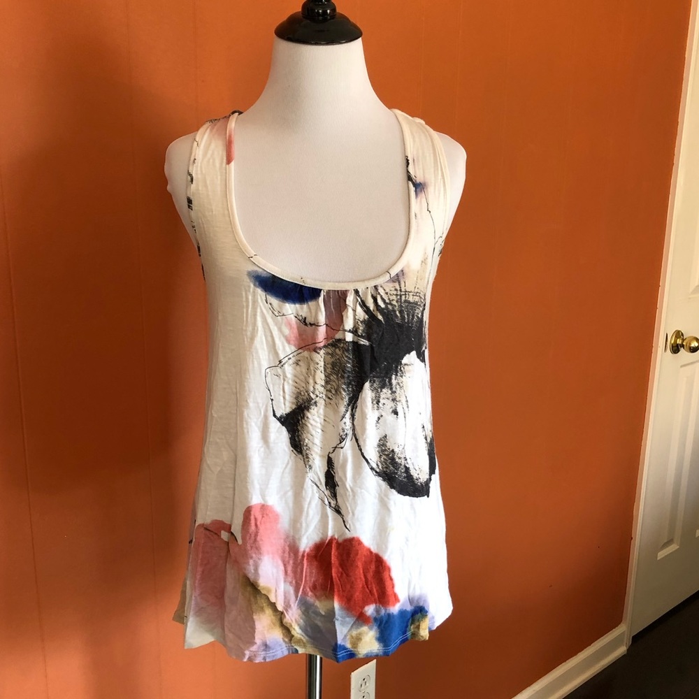 Anthropologie watercolor tank top